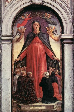  rico Lienzo - Virgen de la Misericordia Bartolomeo Vivarini